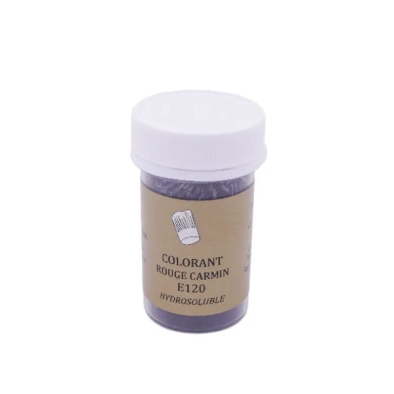 Colorant naturel poudre rouge carmin 10g - Sélectarôme