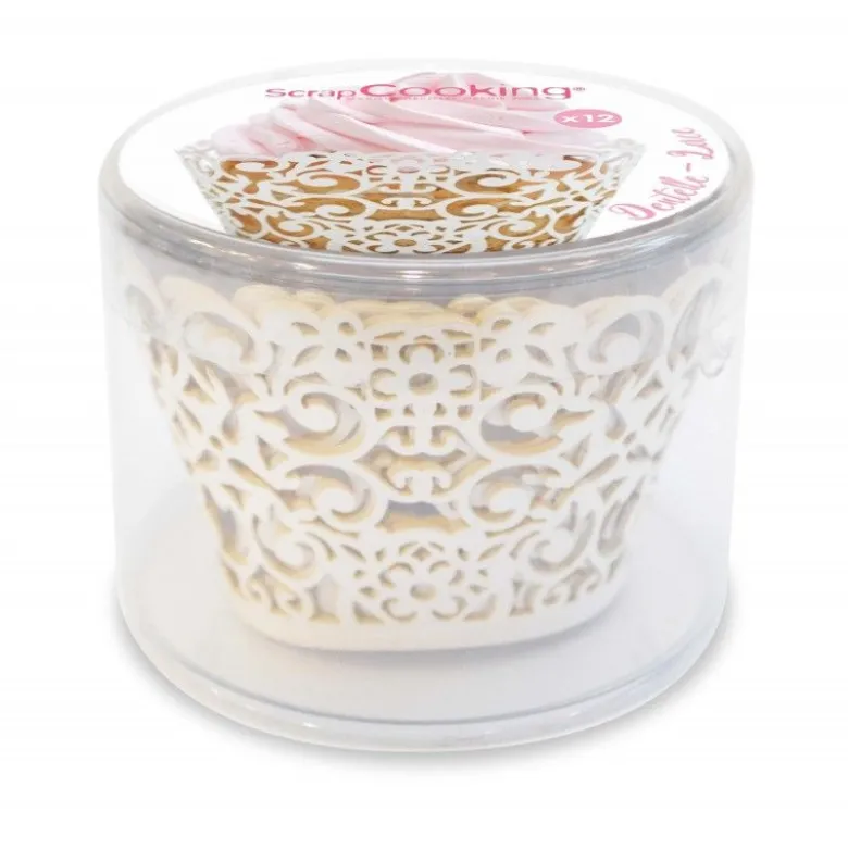Contour cupcake Dentelle x12 - ScrapCooking
