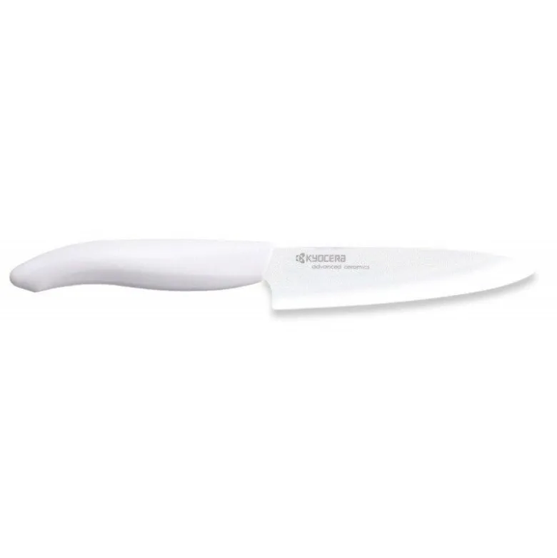 Couteau céramique universel 13cm manche blanc - Kyocera