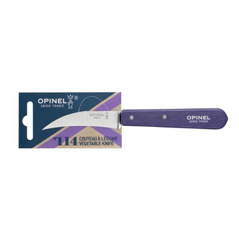 Couteau pour Légumes Inox et Bois Violet N°114 - Opinel