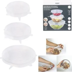 Couvercle extensible hermétique silicone x3 - Cook Concept