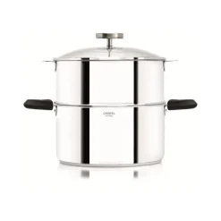 Cuit vapeur Biome 24cm anse noire - Cristel