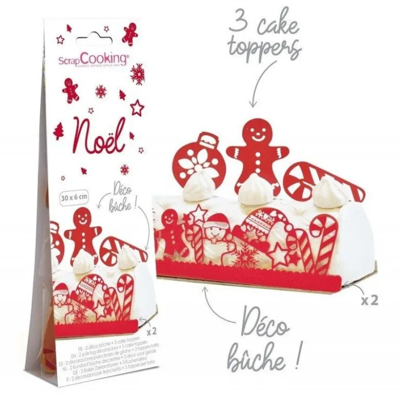 Déco bûche de Noël - ScrapCooking