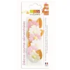Décoration azyme églantine & feuille x12 - ScrapCooking