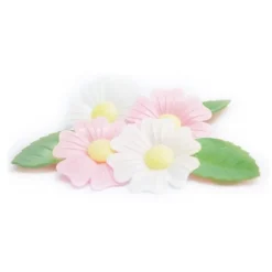 Décoration azyme églantine & feuille x12 - ScrapCooking