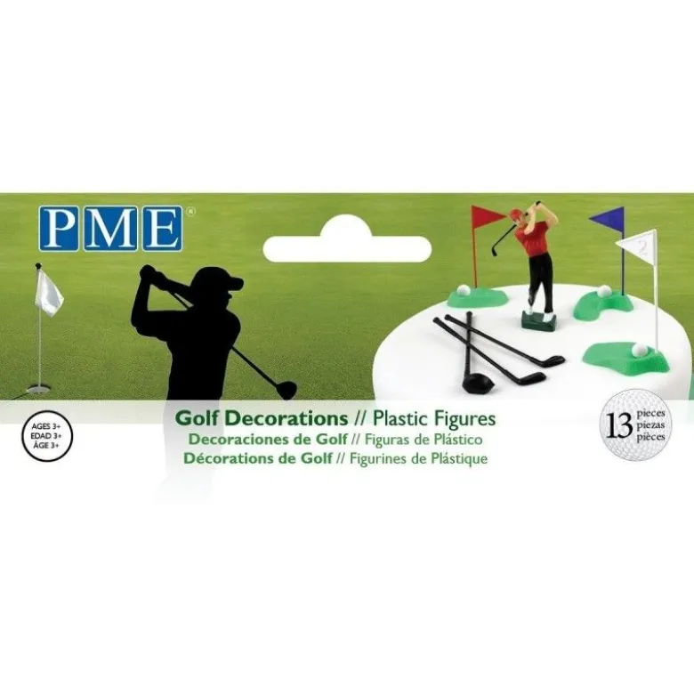 Décoration gâteau Golf x13 - PME