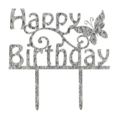 Décor gâteau Happy Birthday - Cake Star