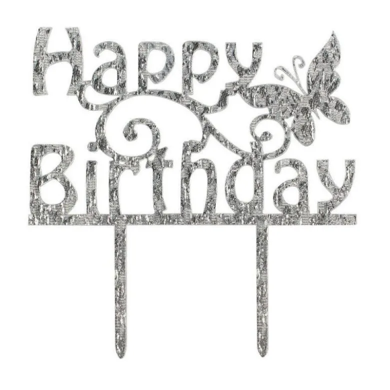 Décor gâteau Happy Birthday - Cake Star