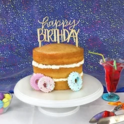 Décor gâteau Happy Birthday Moderne - PME