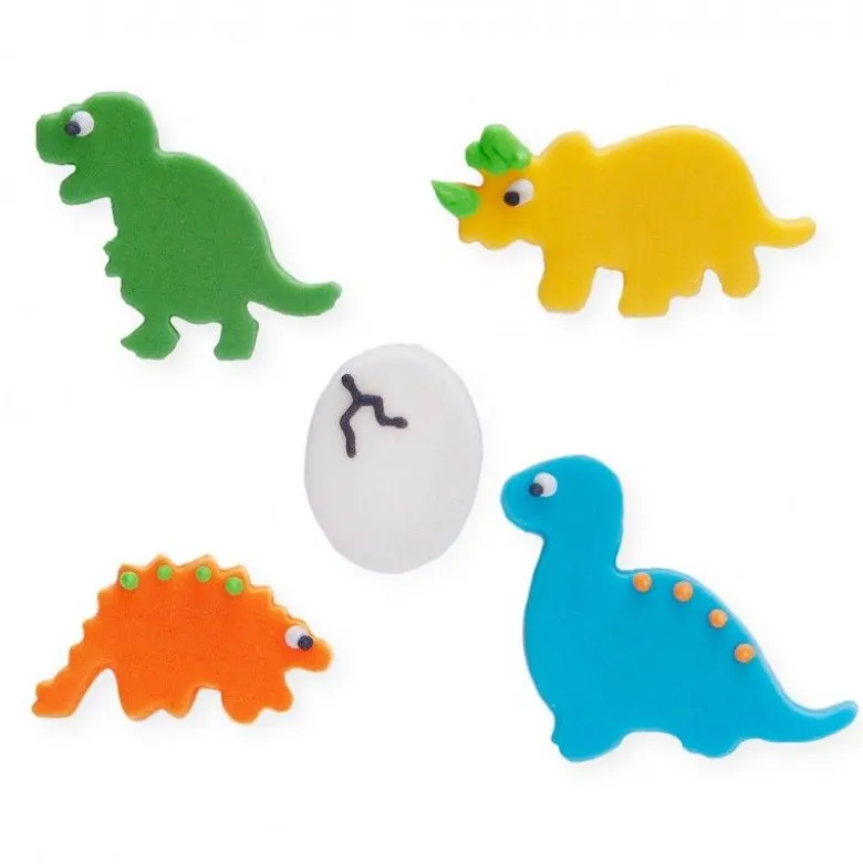 Décors en sucre Bébé Dino x5 - Anniversary House