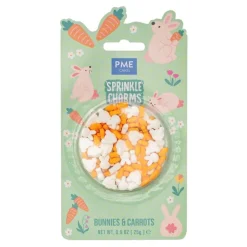 Décors en Sucre Lapins et Carottes 25g - PME