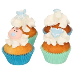 Décors sucre Bébé garçon x8 - FunCakes