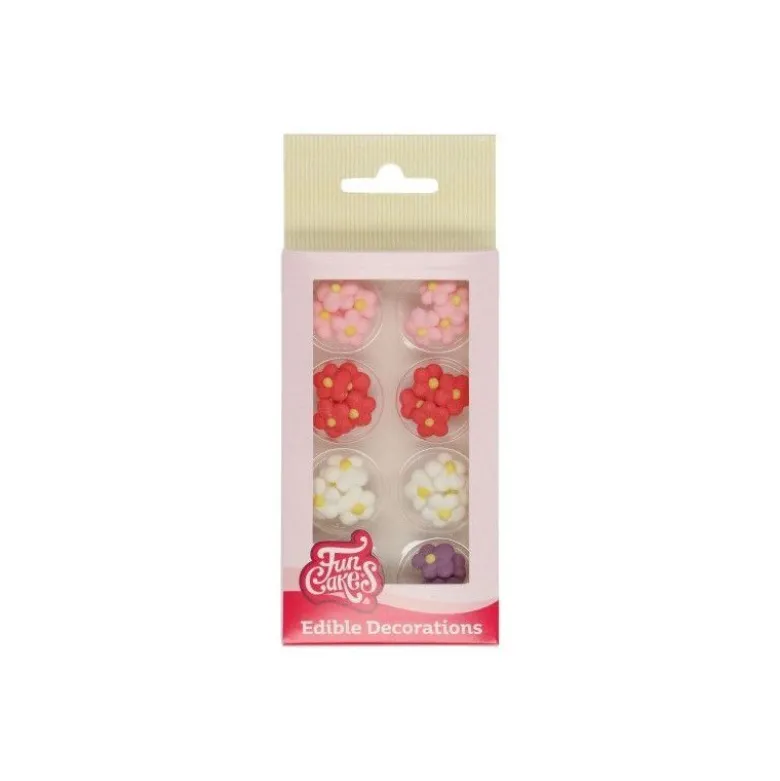 Décors sucre fleurs x24 - FunCakes