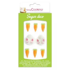 Décors sucrés lapin et carotte - ScrapCooking