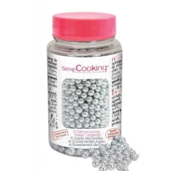 Décors sucrés Perles Argentées 55g - ScrapCooking