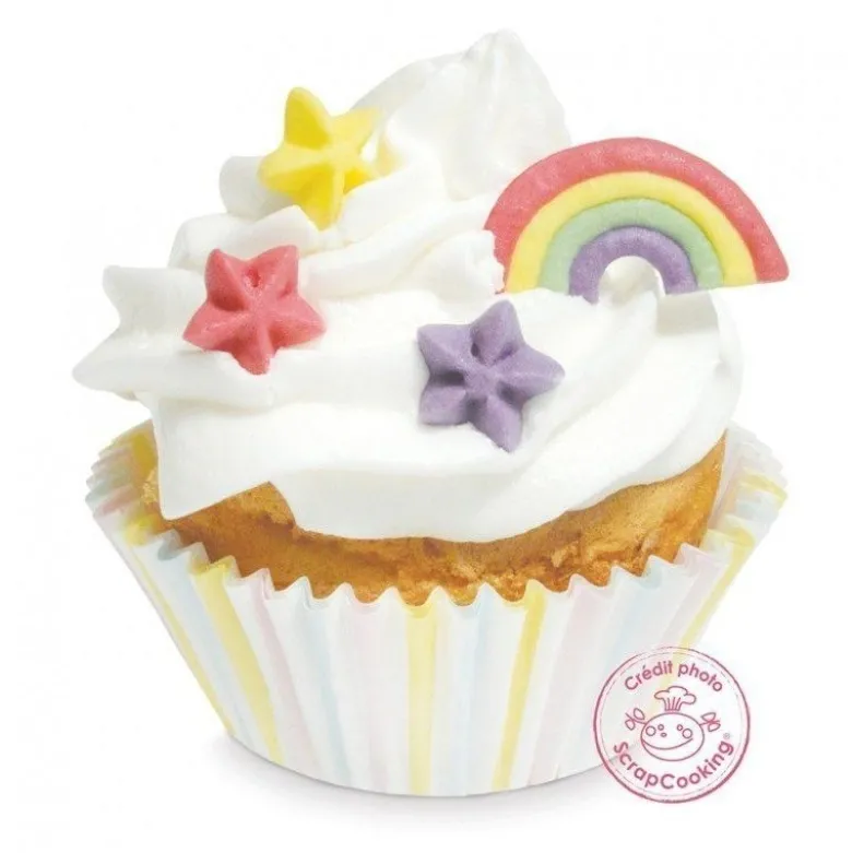 Décors sucrés rainbow - ScrapCooking