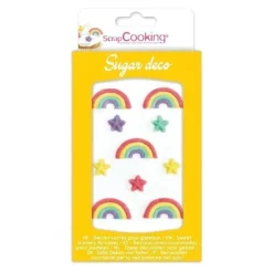 Décors sucrés rainbow - ScrapCooking