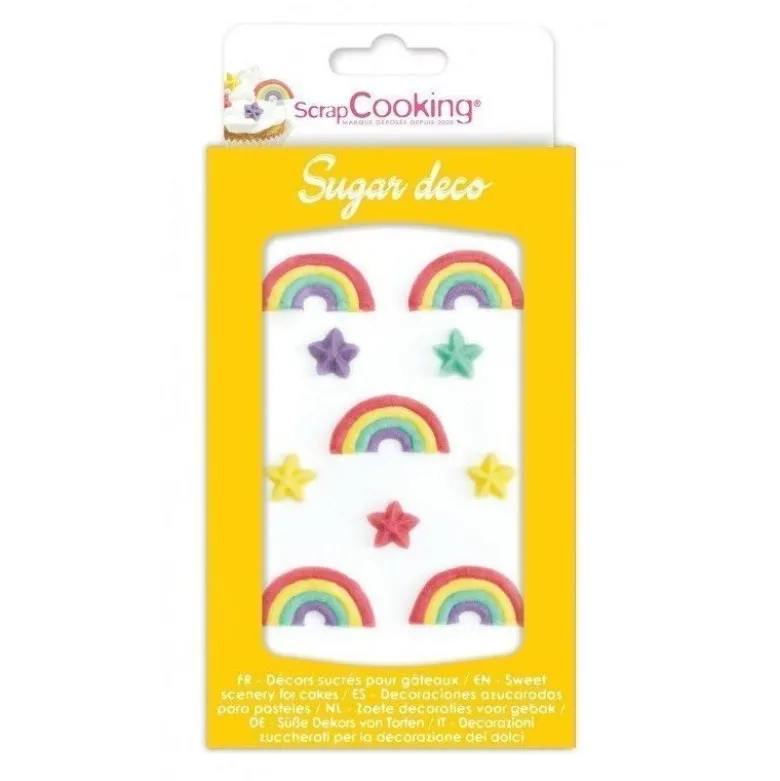 Décors sucrés rainbow - ScrapCooking