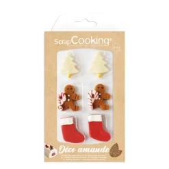 Décos Noël Pâte d'Amande - ScrapCooking