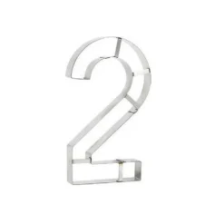 Découpoir Chiffre 2 inox Number Cake