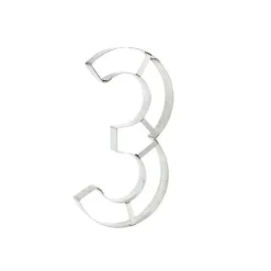 Découpoir Chiffre 3 inox Number Cake