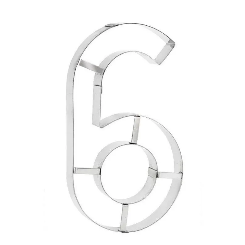 Découpoir Chiffre 6 ou 9 inox Number Cake