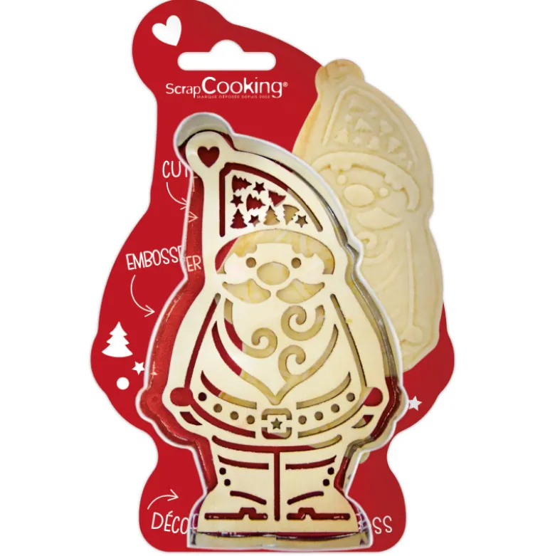 Découpoir + Embosseur Père Noël - ScrapCooking