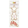 Découpoir inox doré gingerman canne étoile x3 - ScrapCooking