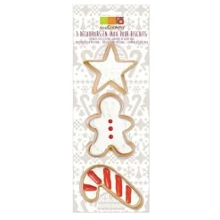 Découpoir inox doré gingerman canne étoile x3 - ScrapCooking