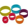 Découpoirs gigognes ronds cannelés x6 Colourworks - Kitchen Craft