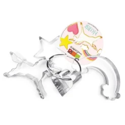 4 Découpoirs Thème Licorne Inox - Scrapcooking
