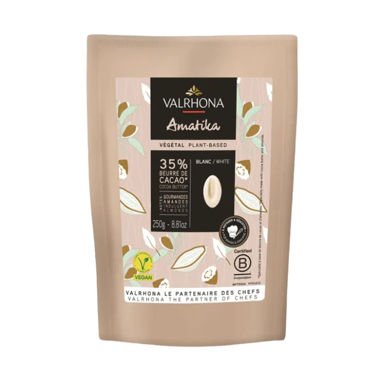 DDM Courte Chocolat de Couverture Blanc Amatika 35% 250g - Valrhona