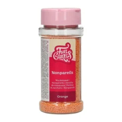 DDM Courte Mini billes en sucre orange 80g - FunCakes