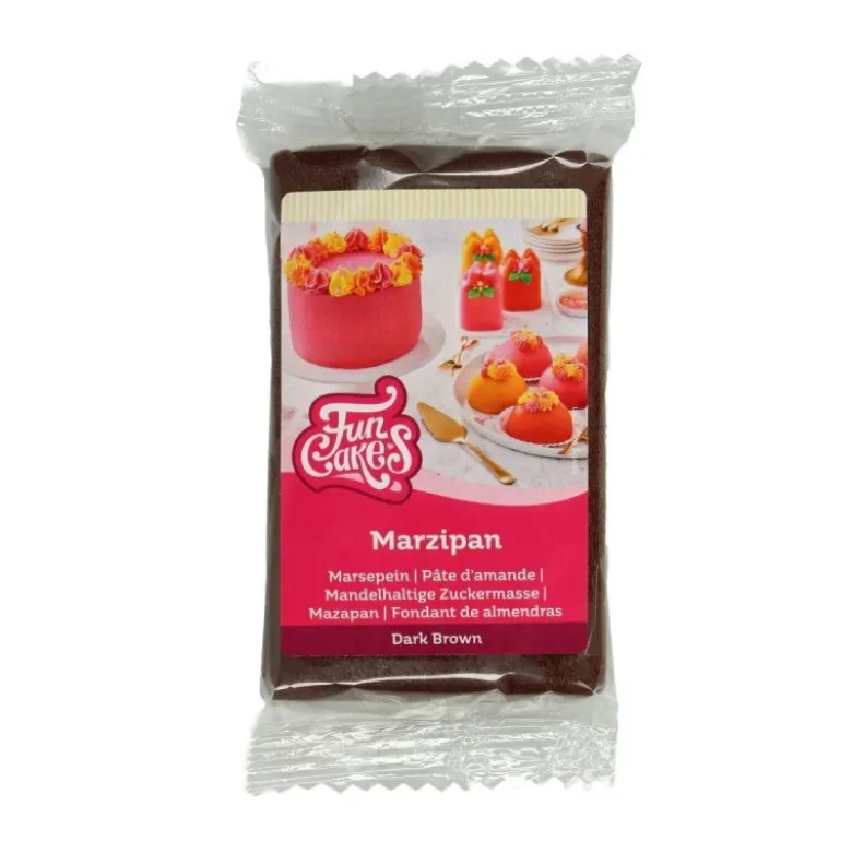 DDM Courte Pâte d'amande marron 250g - FunCakes