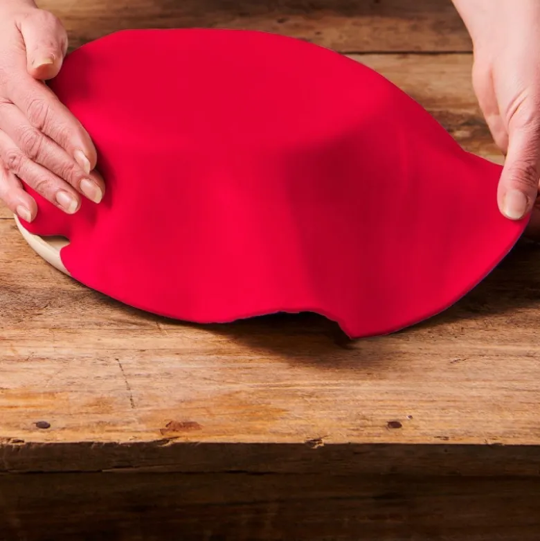 DDM Courte Rouleau Pâte à Sucre 36cm Rouge - Funcakes