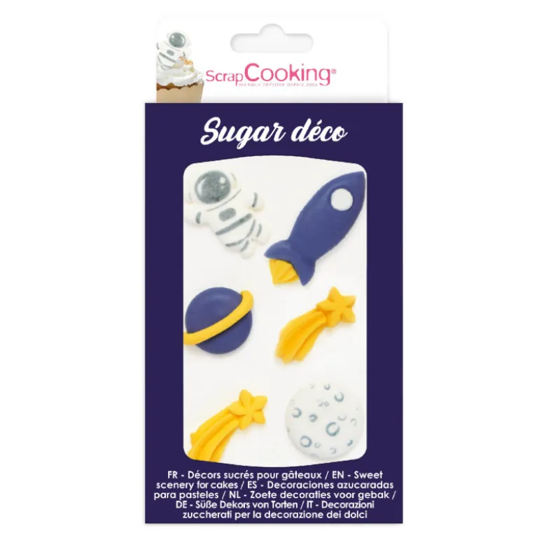 DDM Dépassée Décoration sucres "espace" - ScrapCooking