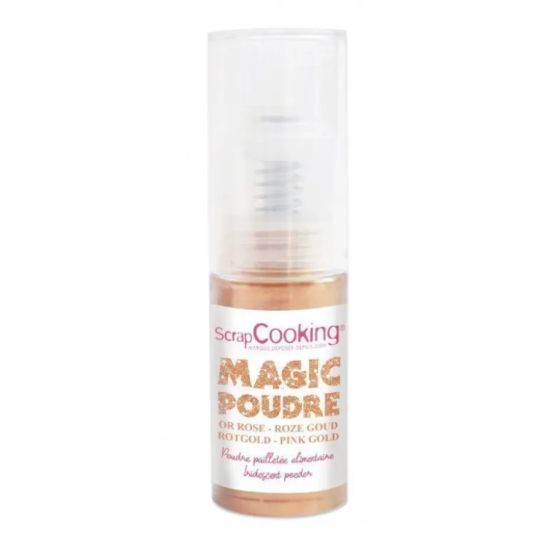 DDM Dépassée Spray colorant or rose Magic poudre 7g colorant alimentaire de surface - ScrapCooking