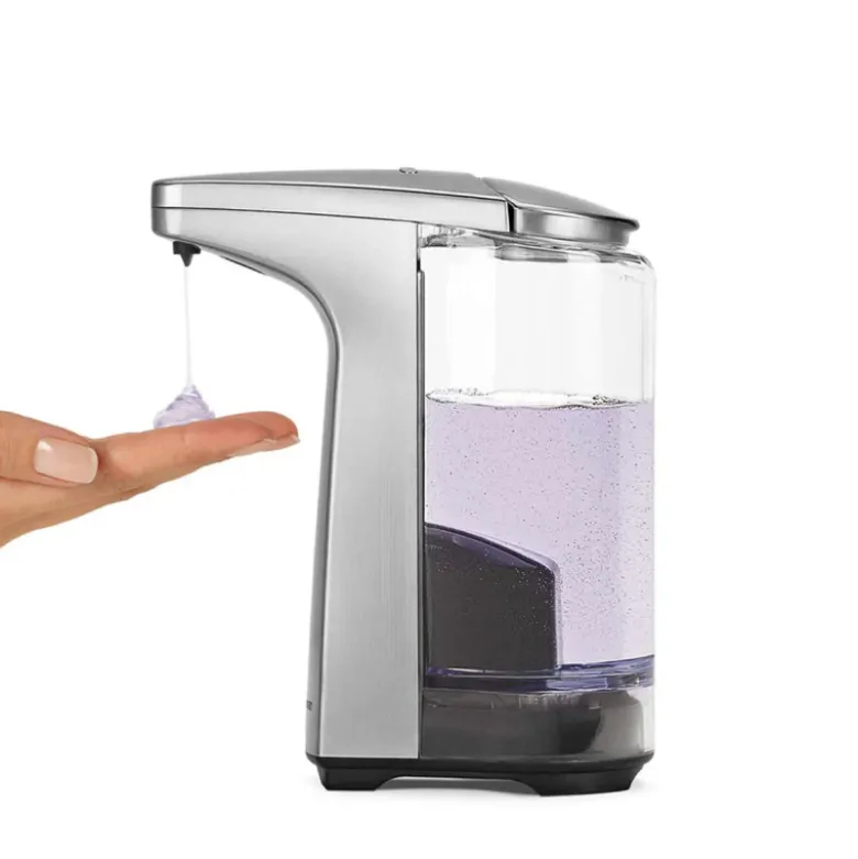 Distributeur de savon automatique nickel brossé - Simplehuman