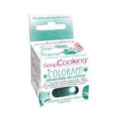 DLUO Dépassée Colorant Surface Irisé Turquoise - ScrapCooking
