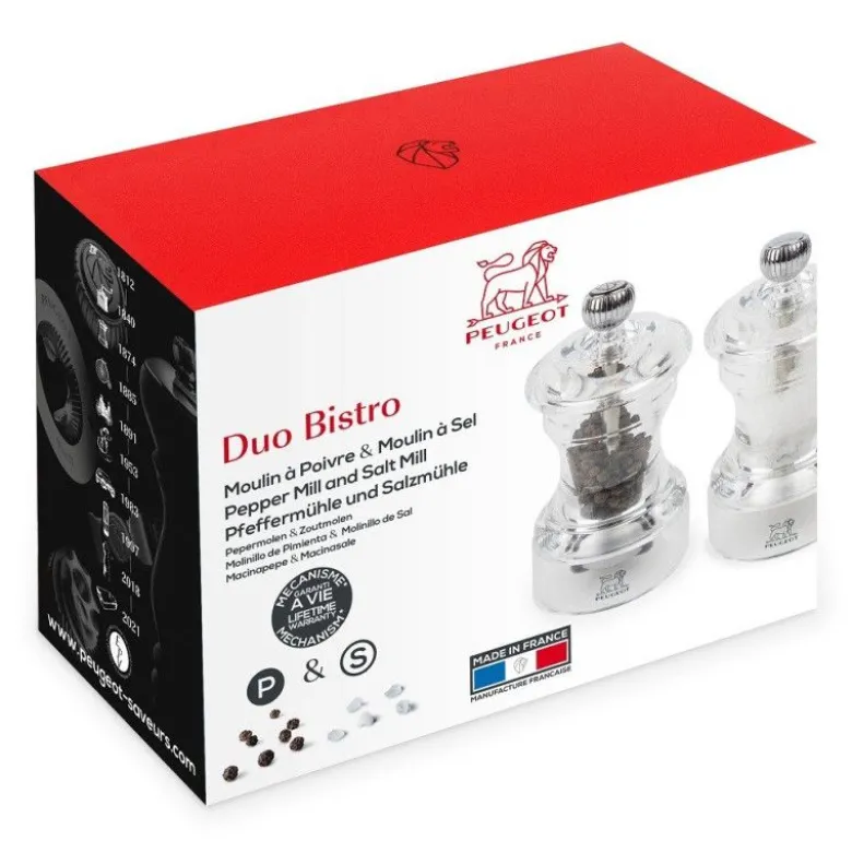 Duo moulin poivre et sel Bistro 10cm - Peugeot