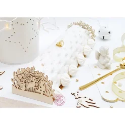 Embout de bûche en bois Forêt Enchantée x2 - ScrapCooking