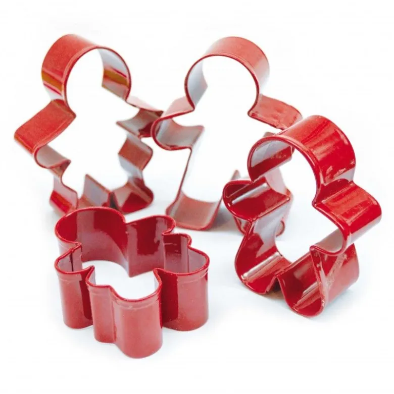 Emporte-pièce bonhomme pain d'épices x4 - ScrapCooking