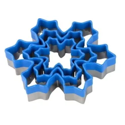 Emporte-pièce flocon de neige bleu x3 - Tala