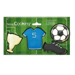 Emporte-pièce Football x4 - ScrapCooking