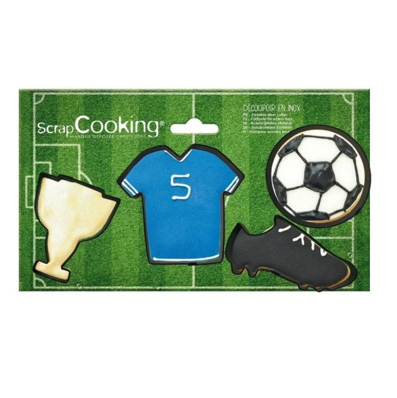 Emporte-pièce Football x4 - ScrapCooking