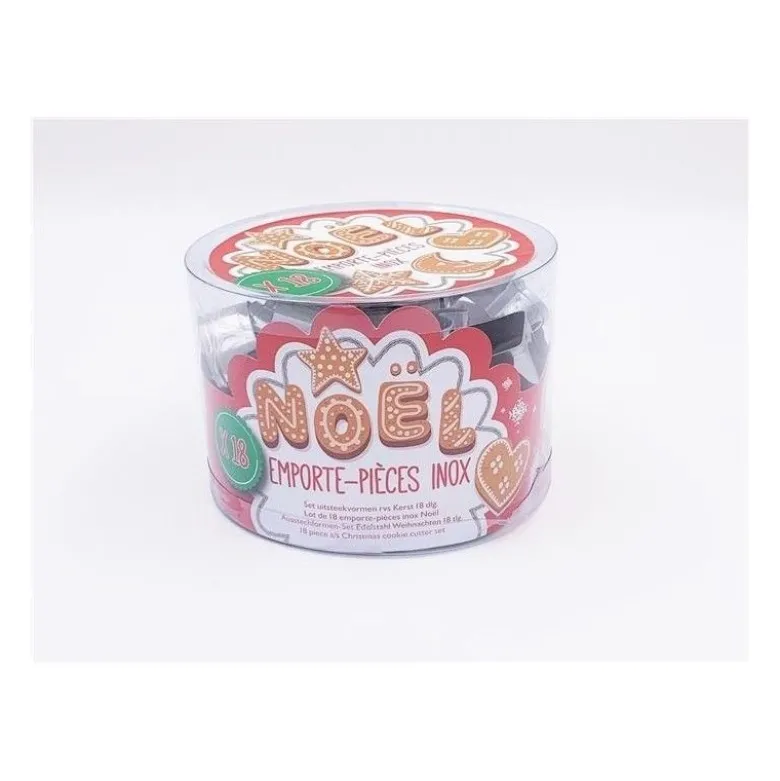 Emporte-pièce inox Noël x18 - Patisse