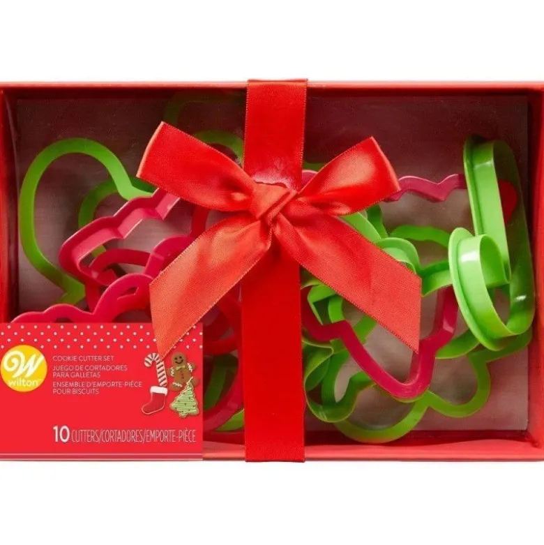 Emporte-pièce plastique Noël x10 - Wilton
