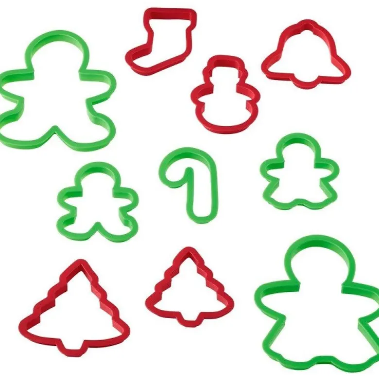 Emporte-pièce plastique Noël x10 - Wilton