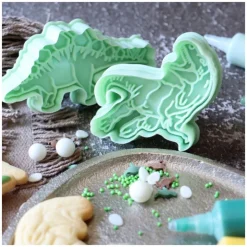 2 Emporte-pièces avec Ejecteurs Dinosaure - Scrapcooking