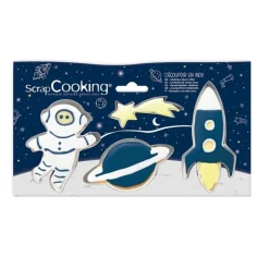 Emporte-pièces Espace x4 - Scrapcooking